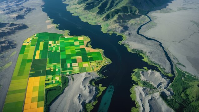 False-color satellite images displaying crops amid ash and wood boundaries.