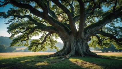 Ancient oak tree