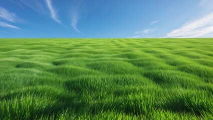 Fototapeta premium grass landscape of a stadium