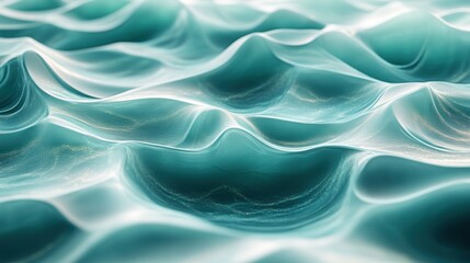 Abstract Teal Waves A Flowing Textured Design for Creative and Commercial Use