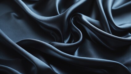 Black silk fabric with a blurred effect. Radiant and shimmering like stars in the night, it features a taffeta-like structure yet possesses a sleek surface that produces a delicate luster.