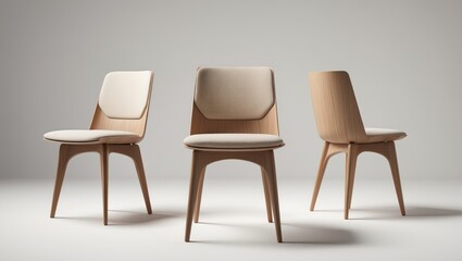 Single chair shown at multiple angles with a background