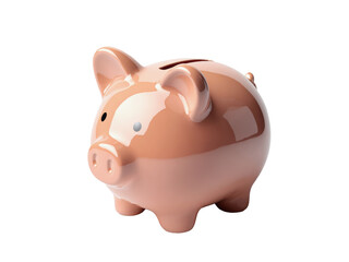 Obraz premium Sparschwein aus Keramik PNG mit transparentem Hintergrund