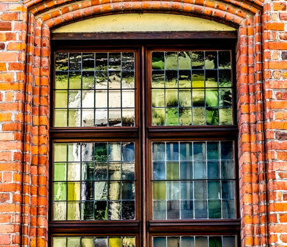 Colorful Medieval Copernicus House, Torun, Poland. Birthplace in 1453 of Nicolaus Copernicus.