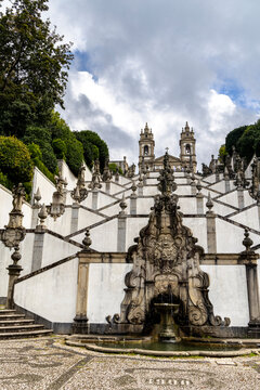 Bom Jesus do Monte, Catholic shrine with a baroque stairway climbing 116 meters, Braga, Portugal