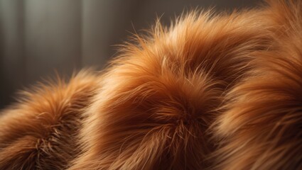 Naklejka premium ginger fur backdrop