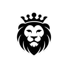 Lion head vector logo, Wild roaring lion king head tattoo set, Front and side view predator face, full lions heads icon black and white ink sketch silhouettes design, Eps, Ai, Svg format