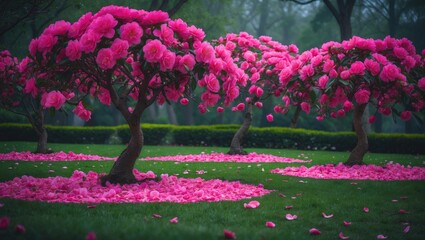 Fototapeta premium Arboretum's Camellia Flowers