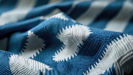 Fabric with a checkered design in various colors. Textile for apparel