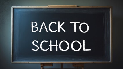 An overhead view of a black school board displaying words. Ideal for backgrounds and presentations