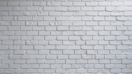 Fototapeta premium White brick wall texture abstract for patterned background