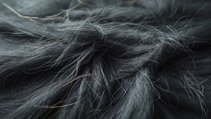 Obraz premium Shedding cat produces a lot of hair. Fur on carpets or rugs. Strategies to clean pet hair from carpet surfaces.