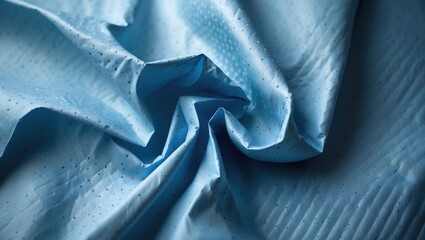 Crumpled dotted paper texture or background sheet