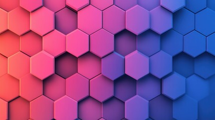 Fototapeta premium A vivid abstract background with blurred hexagons. Perfect for your text, this modern design adds flair to any project.