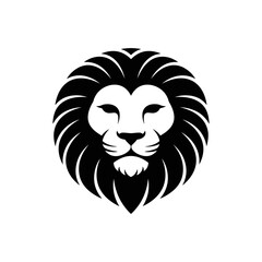 Lion head vector logo, Wild roaring lion king head tattoo set, Front and side view predator face, minimal lions heads icon black and white ink sketch silhouettes design, Eps, Ai, Svg format