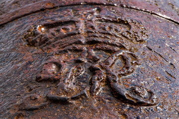 Elizabethan Coat of Arms, Plymouth, Devon, England. Royal Citadel facing the ocean.