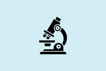 Microscope vector illustration, icon
