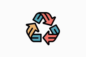 Recycling symbol icon