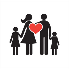 mothers day love illustration typography design