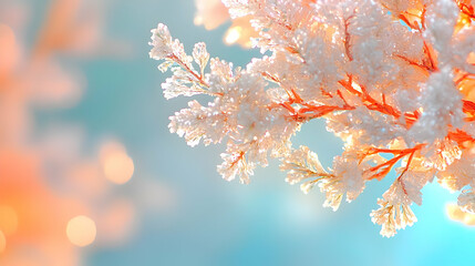 Dreamy pastel floral background abstract nature texture soft bokeh