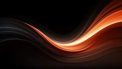 Abstract grainy background, dark dynamic banner backdrop orange white black glowing color gradient circle, noise texture poster header wallpaper cover design 