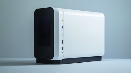 White PC Case with Minimalist Design.