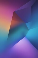 Abstract Gradient with Teal, Purple, and Orange Shapes