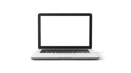 Fototapeta premium Modern Laptop with Blank Screen, and White.