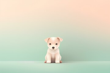 white puppy in a box