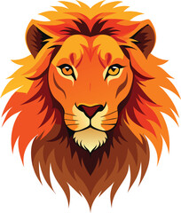 Realistic Lion Artwork with Vibrant Colors and Detailed Fur Texture.