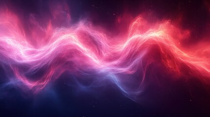 Obraz premium Vibrant Cosmic Nebula A Spectacular Display of Pink and Purple Galactic Clouds in Space