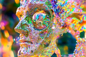 Fototapeta premium Disease prevention. Medical education. Physician advice. Metaphorical multiple sclerosis emotions of a long-lasting. Chronic disorder - multiple sclerosis: abstract image of human state.