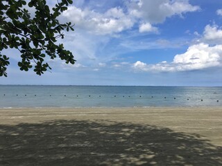 Gedambaan Beach or Tropical Beach at Kotabru Island Borneo, Indonesia