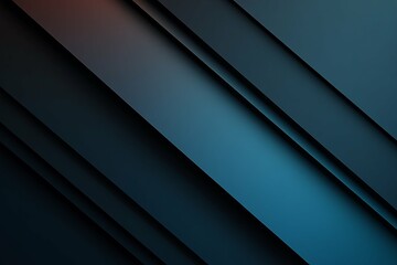 Obraz premium Angled blue and black layers create a modern abstract composition design