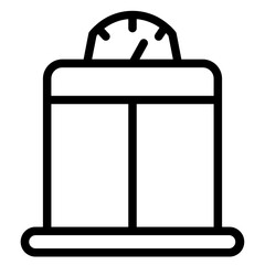Elevator Hotel Lift Line Icon