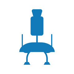 Business office chair seat icon.	