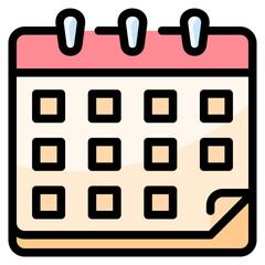 Retro Square Calendar