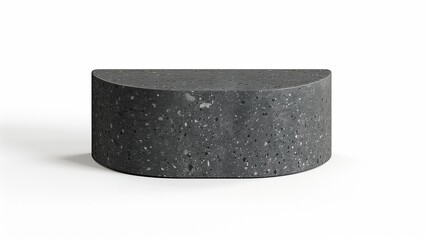 Photorealistic image of a ceramic monitor riser with auto shut-off on a white background