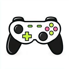 Simple Pixel Art Video Game Controller Illustration
