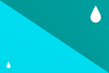 Water droplets on a teal background create a visually appealing abstract composition for design enthusiasts