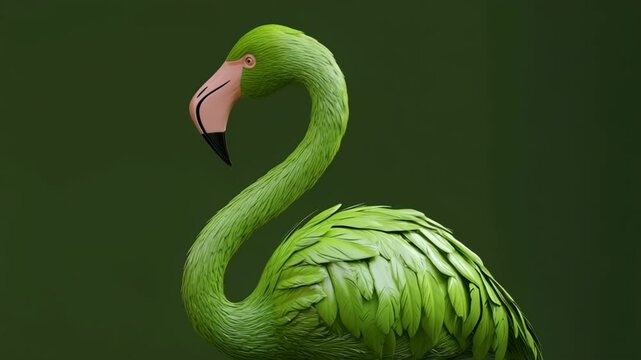 Green Flamingo Animation