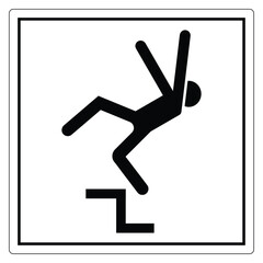 Caution Overhead Step Warning Sign for Safety in Public and Private Spaces