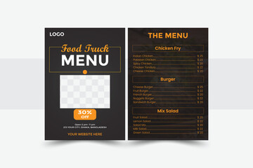 Elegant Restaurant Menu Design | Modern and Customizable Food Menu Template