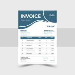 Modern Invoice Template | Editable Invoice Design for Professional Businesses
