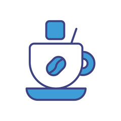 With Sugar icon vector stock illustration