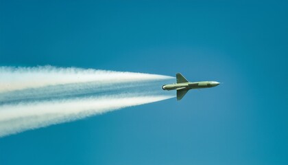 空を飛ぶミサイル