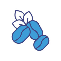 Green Coffee icon vector stock illustration