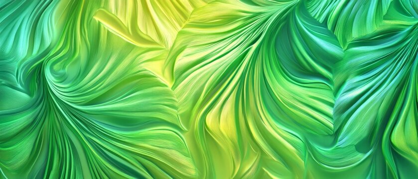 Exploring vibrant tropical leaf textures in abstract green environments imagery of nature artistic perspectives