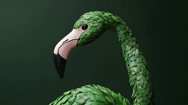 Green Flamingo Animation