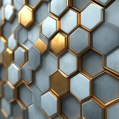 Abstract Geometric Hexagon Pattern
